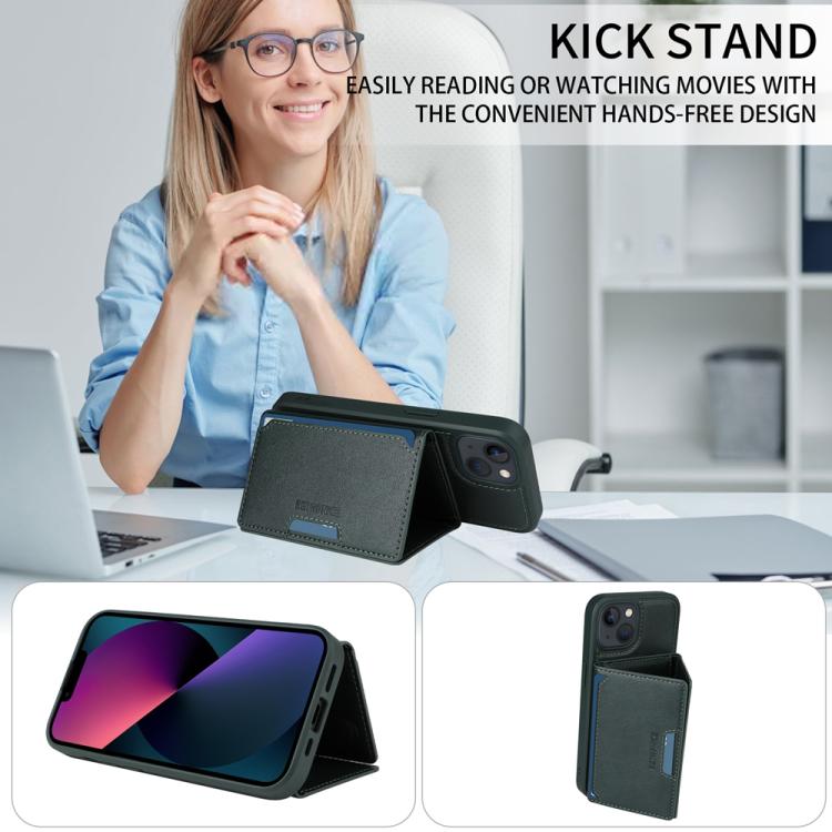 For iPhone 14 / 13 BETOPNICE Horizontal Flip Detachable MagSafe Wallet Phone Case