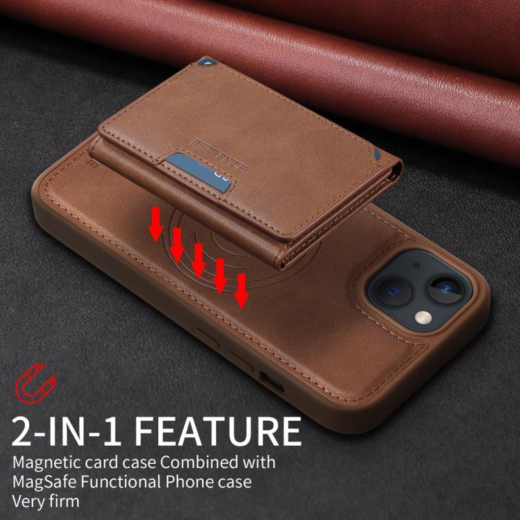 For iPhone 14 / 13 BETOPNICE Horizontal Flip Detachable MagSafe Wallet Phone Case