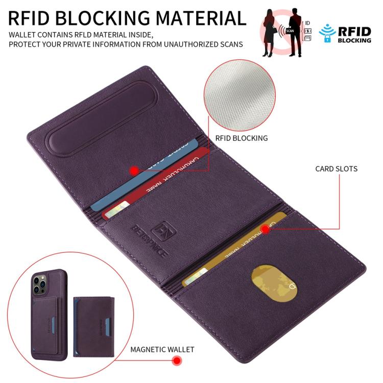 For iPhone 13 Pro Max BETOPNICE Horizontal Flip Detachable MagSafe Wallet Phone Case