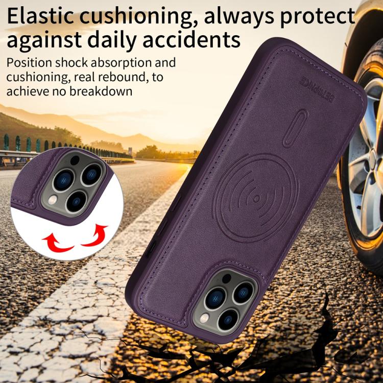 For iPhone 13 Pro Max BETOPNICE Horizontal Flip Detachable MagSafe Wallet Phone Case