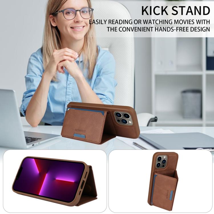 For iPhone 13 Pro Max BETOPNICE Horizontal Flip Detachable MagSafe Wallet Phone Case