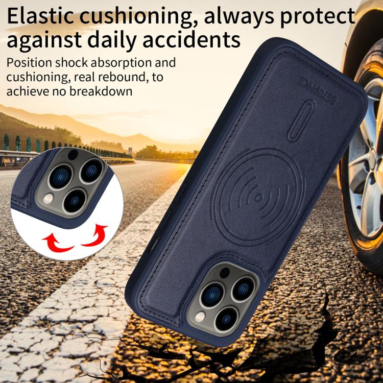 For iPhone 13 Pro BETOPNICE Horizontal Flip Detachable MagSafe Wallet Phone Case