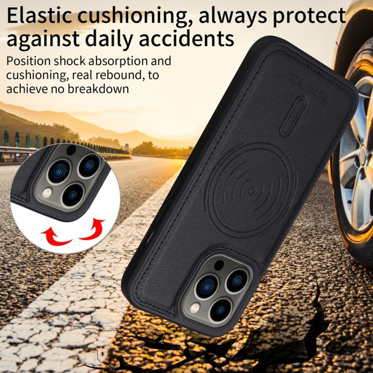For iPhone 13 Pro BETOPNICE Horizontal Flip Detachable MagSafe Wallet Phone Case