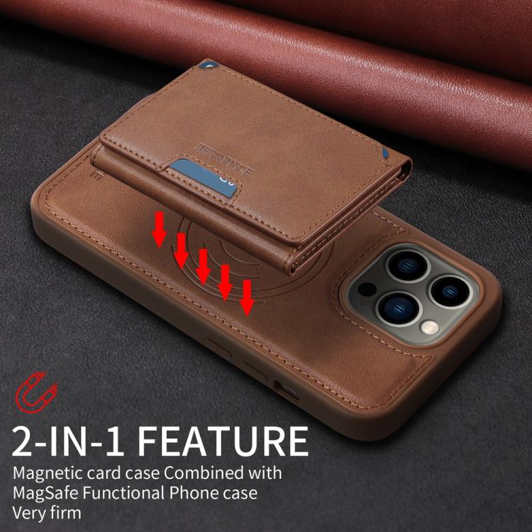 For iPhone 13 Pro BETOPNICE Horizontal Flip Detachable MagSafe Wallet Phone Case