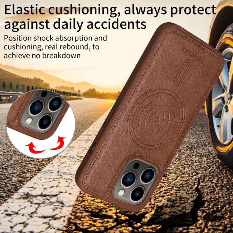 For iPhone 13 Pro BETOPNICE Horizontal Flip Detachable MagSafe Wallet Phone Case
