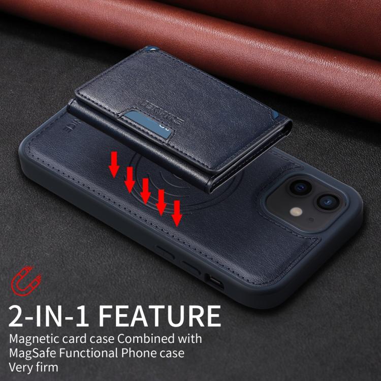 For iPhone 12 / 12 Pro BETOPNICE Horizontal Flip Detachable MagSafe Wallet Phone Case