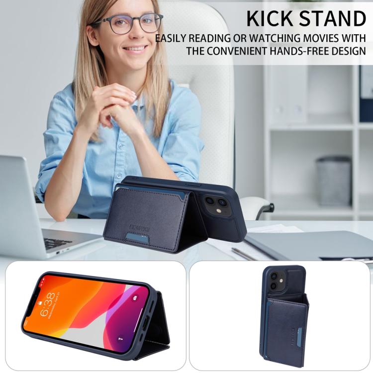 For iPhone 12 / 12 Pro BETOPNICE Horizontal Flip Detachable MagSafe Wallet Phone Case