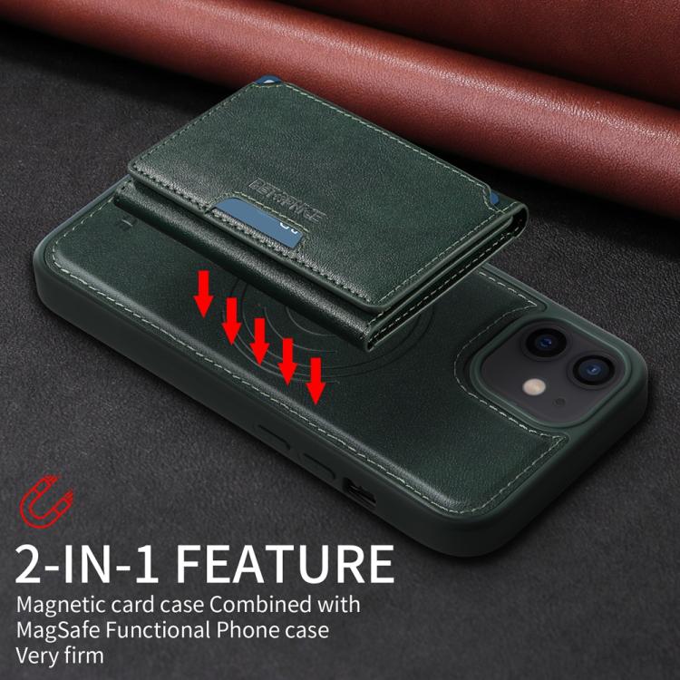 For iPhone 12 / 12 Pro BETOPNICE Horizontal Flip Detachable MagSafe Wallet Phone Case