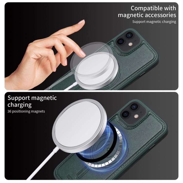 For iPhone 12 / 12 Pro BETOPNICE Horizontal Flip Detachable MagSafe Wallet Phone Case