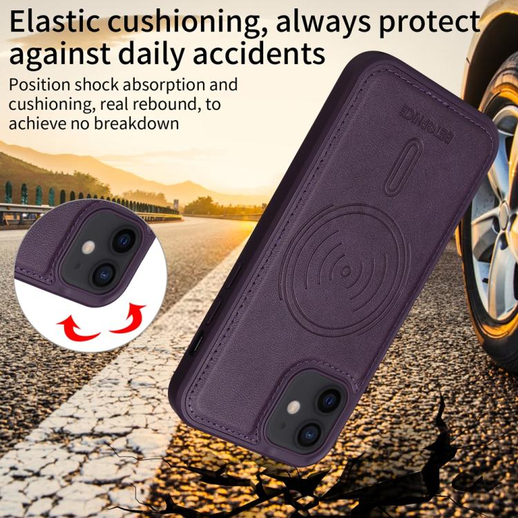 For iPhone 12 / 12 Pro BETOPNICE Horizontal Flip Detachable MagSafe Wallet Phone Case