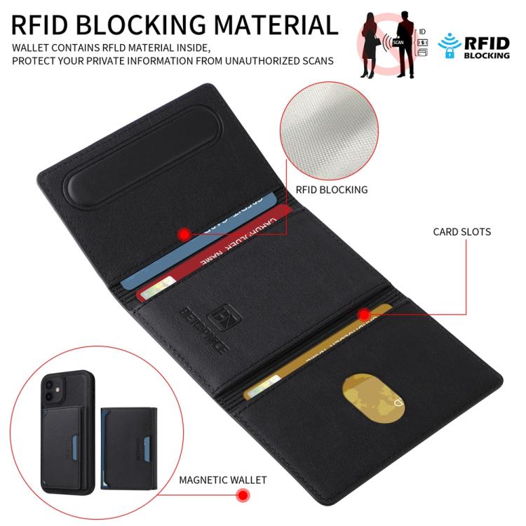 For iPhone 12 / 12 Pro BETOPNICE Horizontal Flip Detachable MagSafe Wallet Phone Case