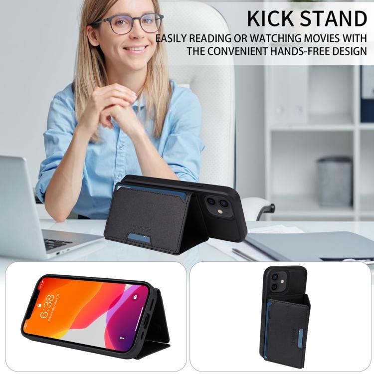 For iPhone 12 / 12 Pro BETOPNICE Horizontal Flip Detachable MagSafe Wallet Phone Case