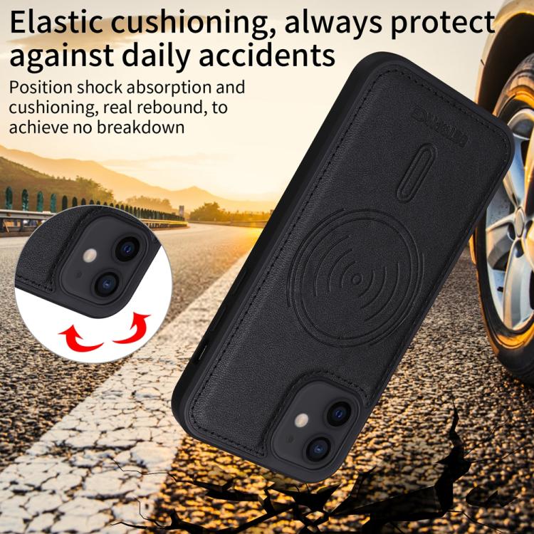 For iPhone 12 / 12 Pro BETOPNICE Horizontal Flip Detachable MagSafe Wallet Phone Case