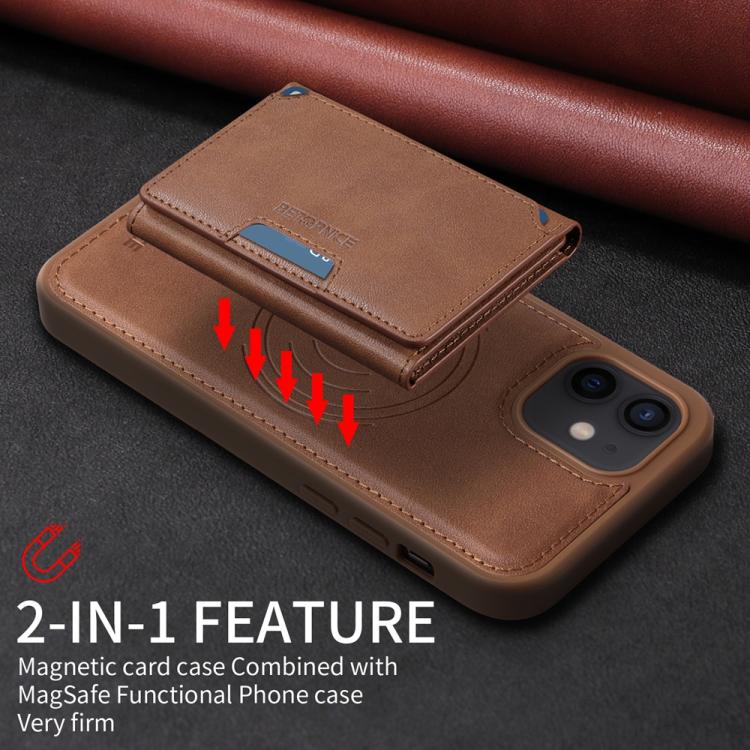 For iPhone 12 / 12 Pro BETOPNICE Horizontal Flip Detachable MagSafe Wallet Phone Case