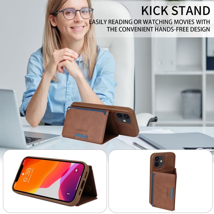 For iPhone 12 / 12 Pro BETOPNICE Horizontal Flip Detachable MagSafe Wallet Phone Case