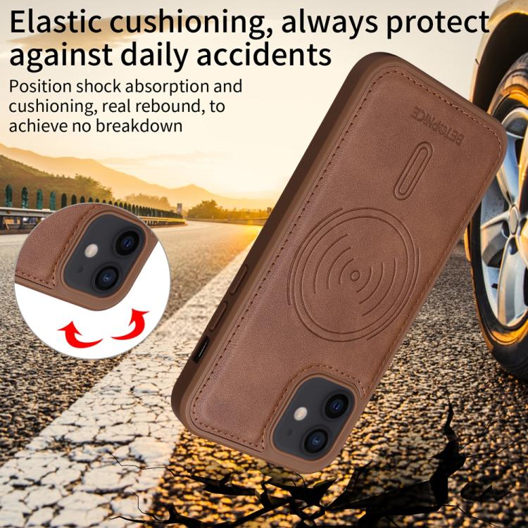 For iPhone 12 / 12 Pro BETOPNICE Horizontal Flip Detachable MagSafe Wallet Phone Case