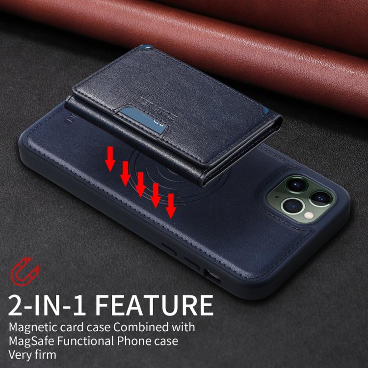 For iPhone 11 Pro Max BETOPNICE Horizontal Flip Detachable MagSafe Wallet Phone Case