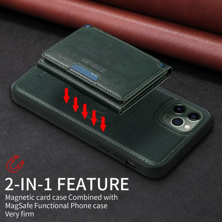 For iPhone 11 Pro Max BETOPNICE Horizontal Flip Detachable MagSafe Wallet Phone Case