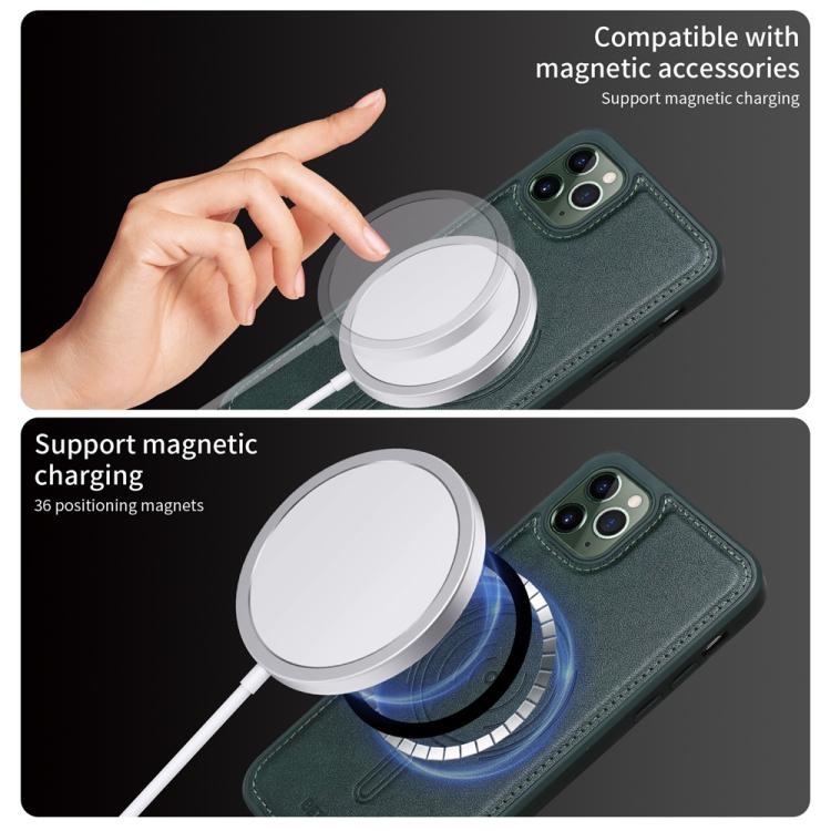 For iPhone 11 Pro Max BETOPNICE Horizontal Flip Detachable MagSafe Wallet Phone Case