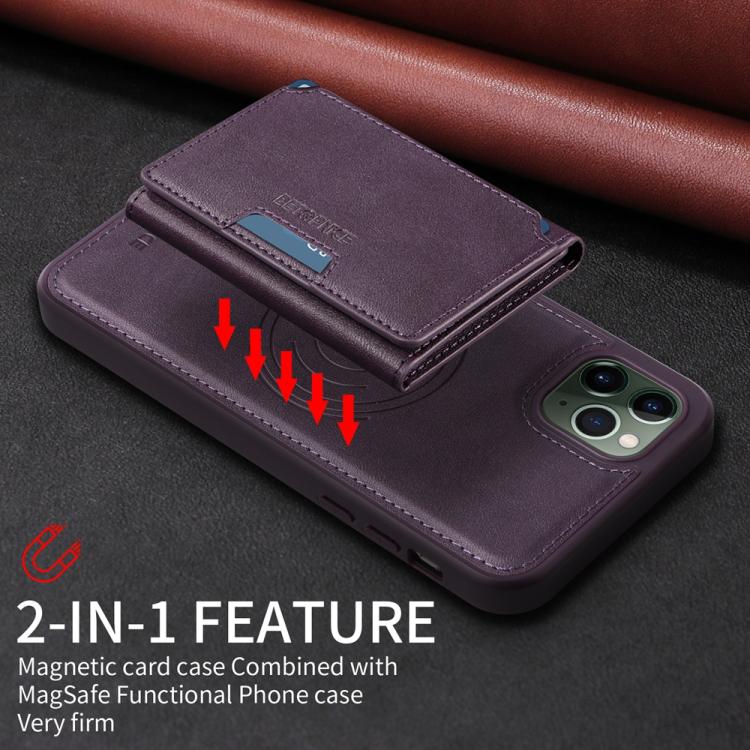 For iPhone 11 Pro Max BETOPNICE Horizontal Flip Detachable MagSafe Wallet Phone Case