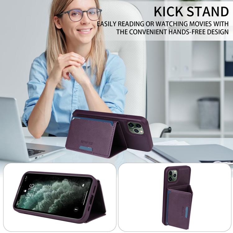 For iPhone 11 Pro Max BETOPNICE Horizontal Flip Detachable MagSafe Wallet Phone Case