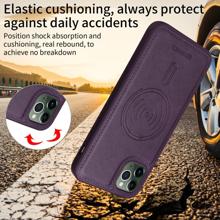 For iPhone 11 Pro Max BETOPNICE Horizontal Flip Detachable MagSafe Wallet Phone Case