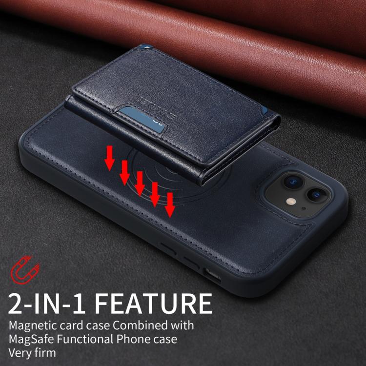 For iPhone 11 BETOPNICE Horizontal Flip Detachable MagSafe Wallet Phone Case