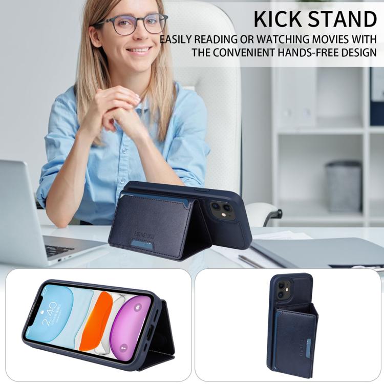 For iPhone 11 BETOPNICE Horizontal Flip Detachable MagSafe Wallet Phone Case