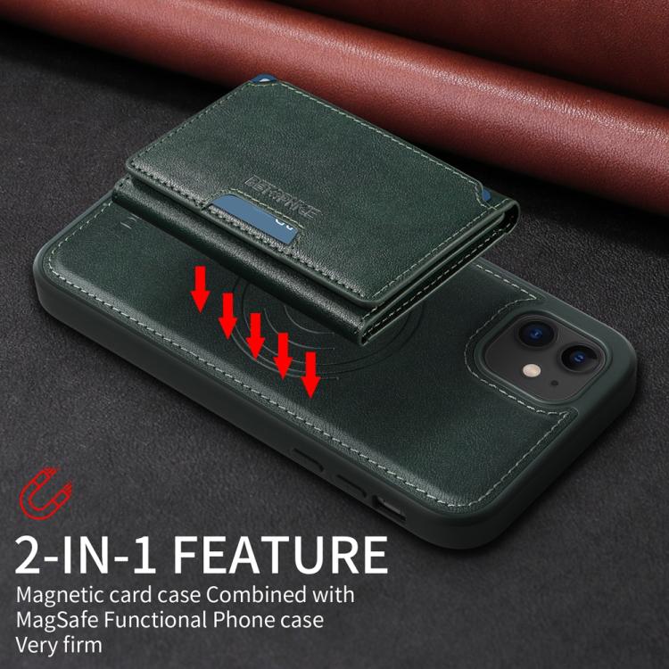 For iPhone 11 BETOPNICE Horizontal Flip Detachable MagSafe Wallet Phone Case