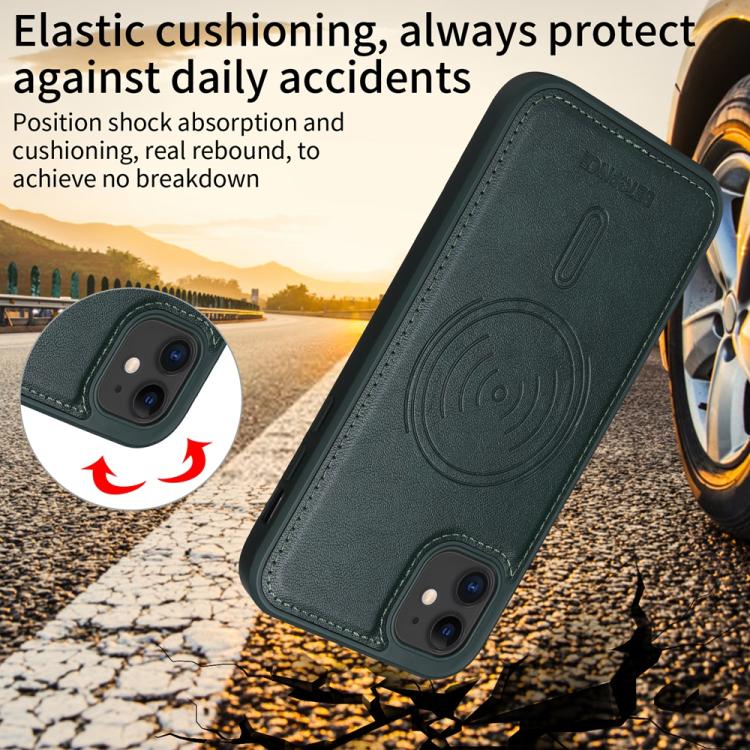 For iPhone 11 BETOPNICE Horizontal Flip Detachable MagSafe Wallet Phone Case