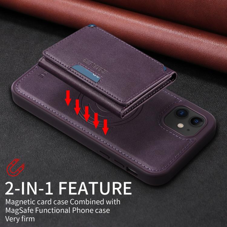 For iPhone 11 BETOPNICE Horizontal Flip Detachable MagSafe Wallet Phone Case