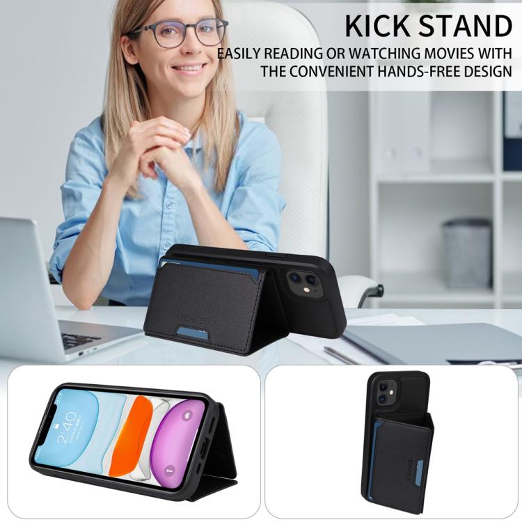 For iPhone 11 BETOPNICE Horizontal Flip Detachable MagSafe Wallet Phone Case