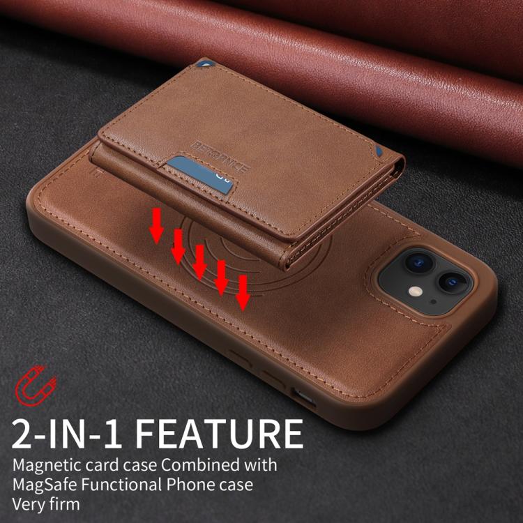 For iPhone 11 BETOPNICE Horizontal Flip Detachable MagSafe Wallet Phone Case
