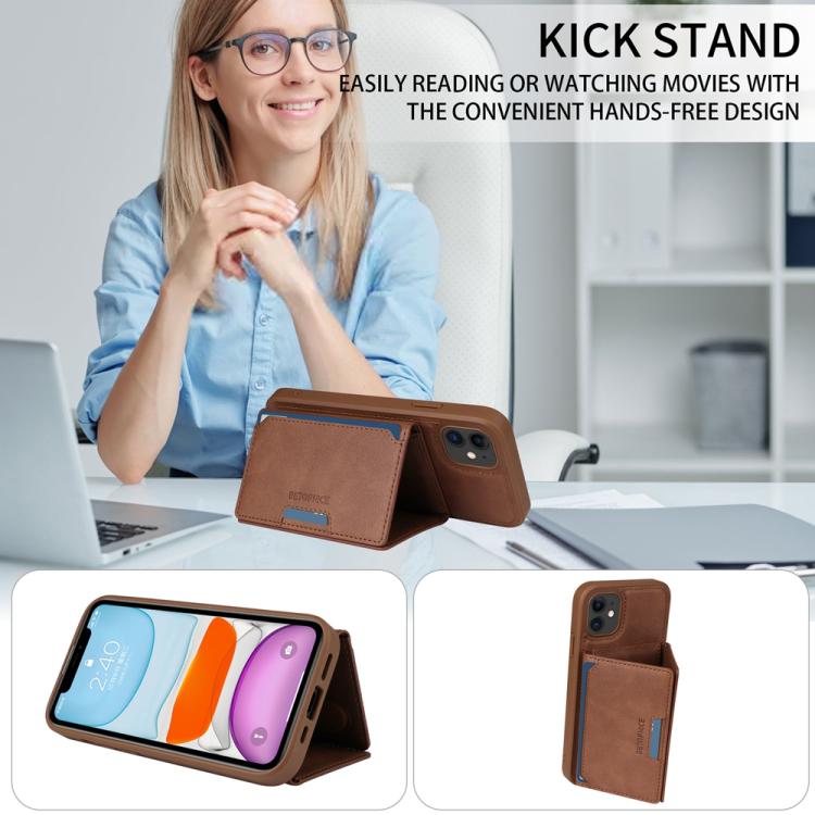 For iPhone 11 BETOPNICE Horizontal Flip Detachable MagSafe Wallet Phone Case