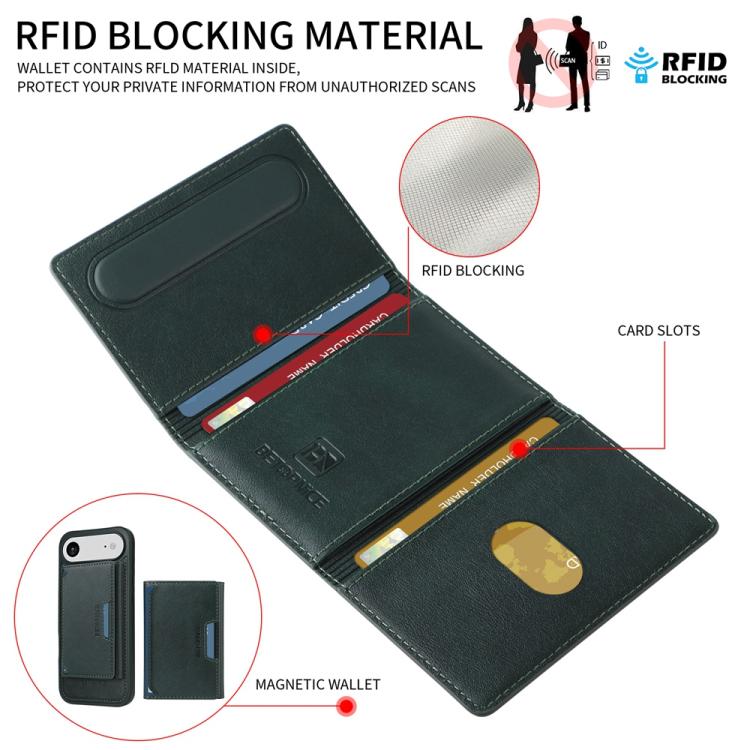 For iPhone Air BETOPNICE Horizontal Flip Detachable MagSafe Wallet Phone Case