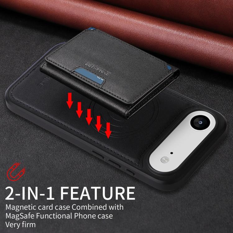 For iPhone Air BETOPNICE Horizontal Flip Detachable MagSafe Wallet Phone Case