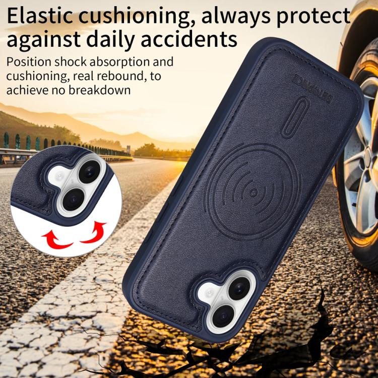 For iPhone 17 BETOPNICE Horizontal Flip Detachable MagSafe Wallet Phone Case
