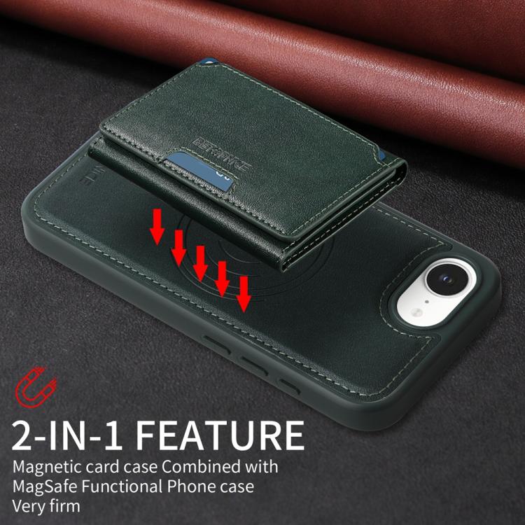 For iPhone 17e / 16e BETOPNICE Horizontal Flip Detachable MagSafe Wallet Phone Case