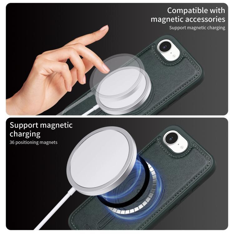 For iPhone 17e / 16e BETOPNICE Horizontal Flip Detachable MagSafe Wallet Phone Case