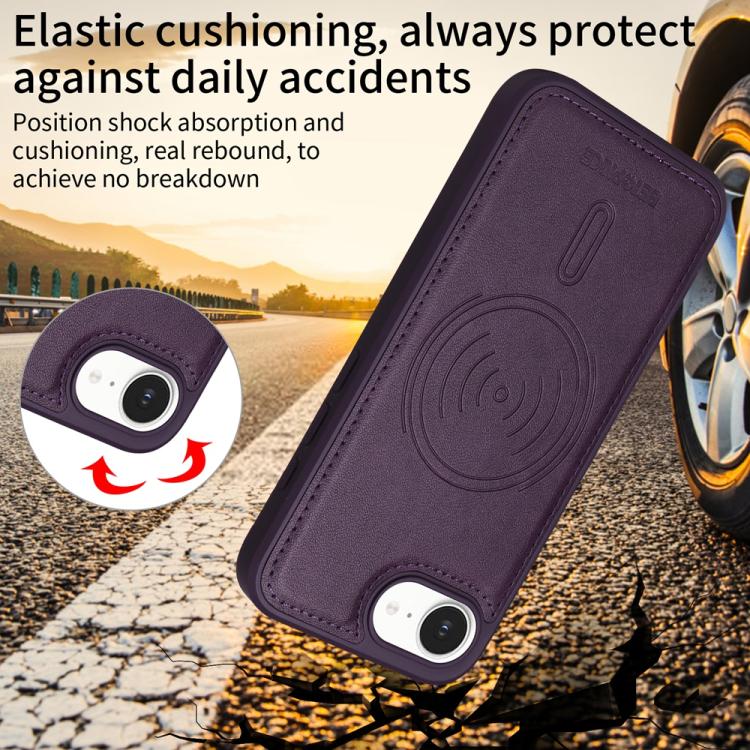 For iPhone 17e / 16e BETOPNICE Horizontal Flip Detachable MagSafe Wallet Phone Case