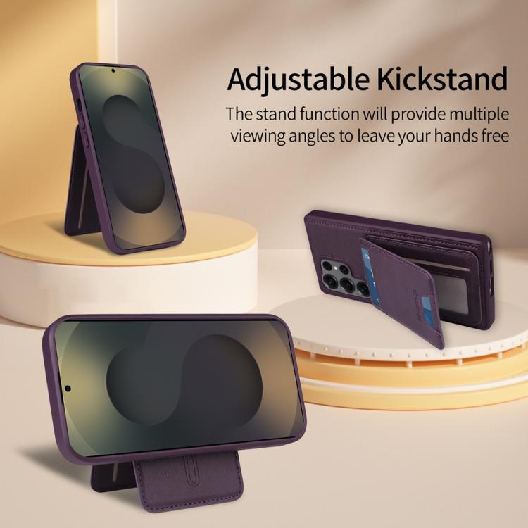 For Samsung Galaxy S25 Ultra 5G BETOPNICE Vertical Flip Detachable MagSafe Wallet Phone Case