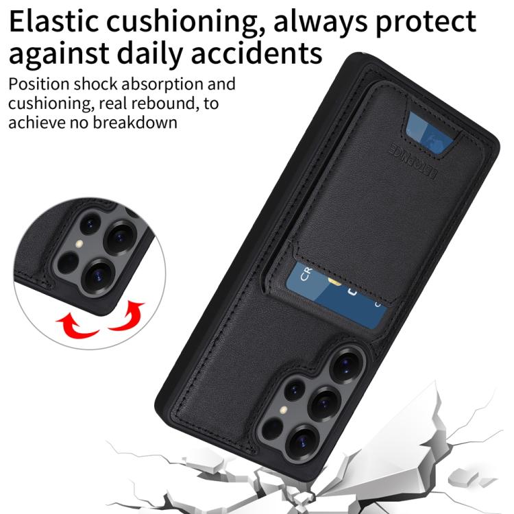 For Samsung Galaxy S25 Ultra 5G BETOPNICE Vertical Flip Detachable MagSafe Wallet Phone Case