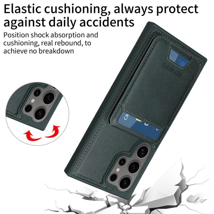 For Samsung Galaxy S24 Ultra 5G BETOPNICE Vertical Flip Detachable MagSafe Wallet Phone Case
