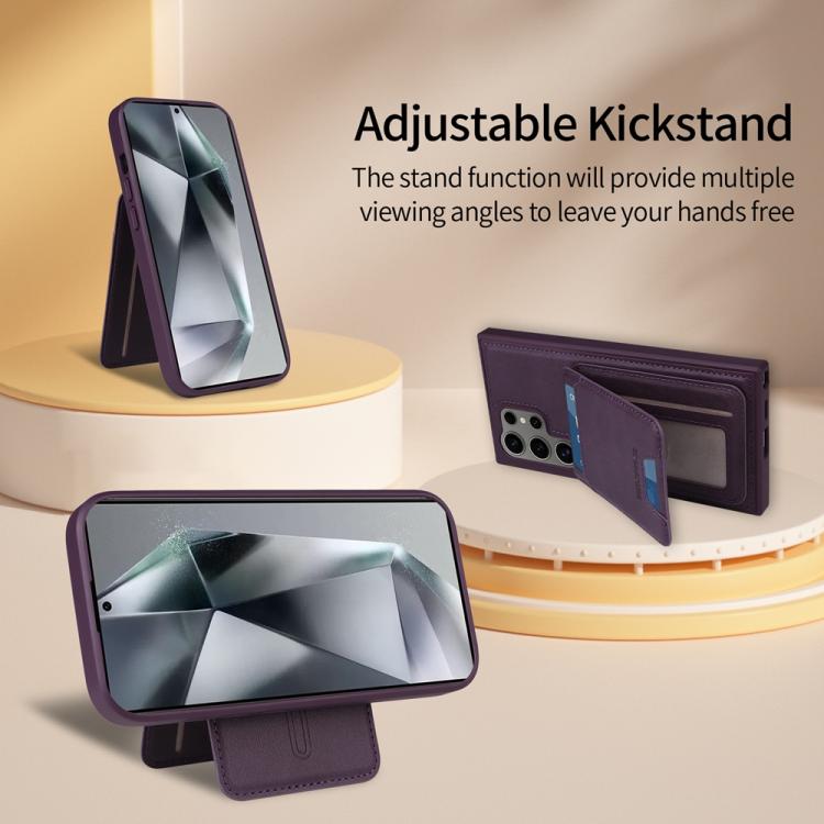 For Samsung Galaxy S24 Ultra 5G BETOPNICE Vertical Flip Detachable MagSafe Wallet Phone Case