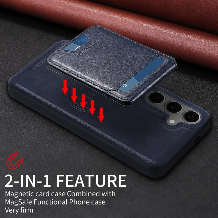 For Samsung Galaxy S24+ 5G BETOPNICE Vertical Flip Detachable MagSafe Wallet Phone Case