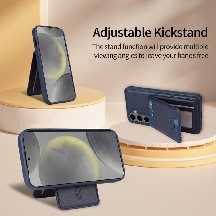 For Samsung Galaxy S24+ 5G BETOPNICE Vertical Flip Detachable MagSafe Wallet Phone Case