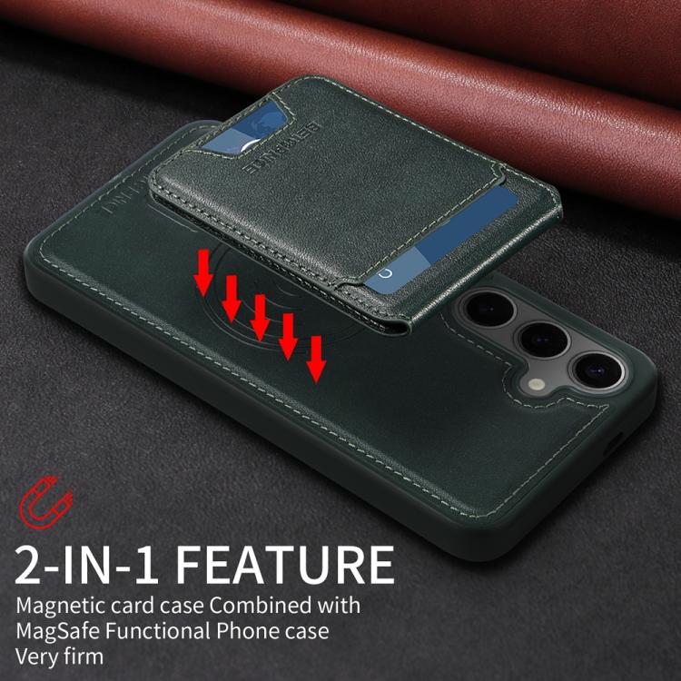 For Samsung Galaxy S24+ 5G BETOPNICE Vertical Flip Detachable MagSafe Wallet Phone Case