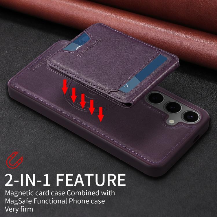 For Samsung Galaxy S24+ 5G BETOPNICE Vertical Flip Detachable MagSafe Wallet Phone Case