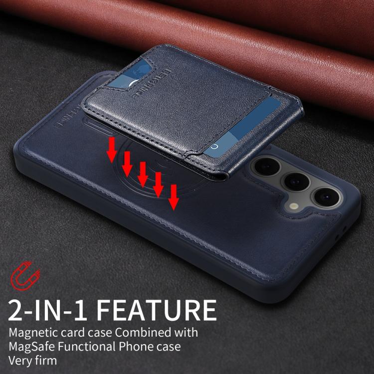 For Samsung Galaxy S24 FE 5G BETOPNICE Vertical Flip Detachable MagSafe Wallet Phone Case