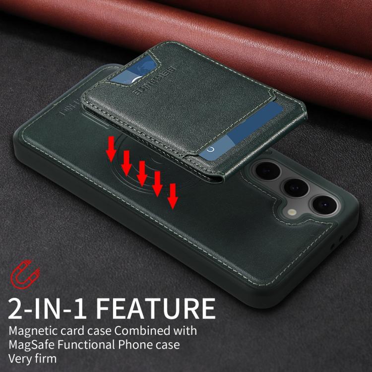 For Samsung Galaxy S24 FE 5G BETOPNICE Vertical Flip Detachable MagSafe Wallet Phone Case